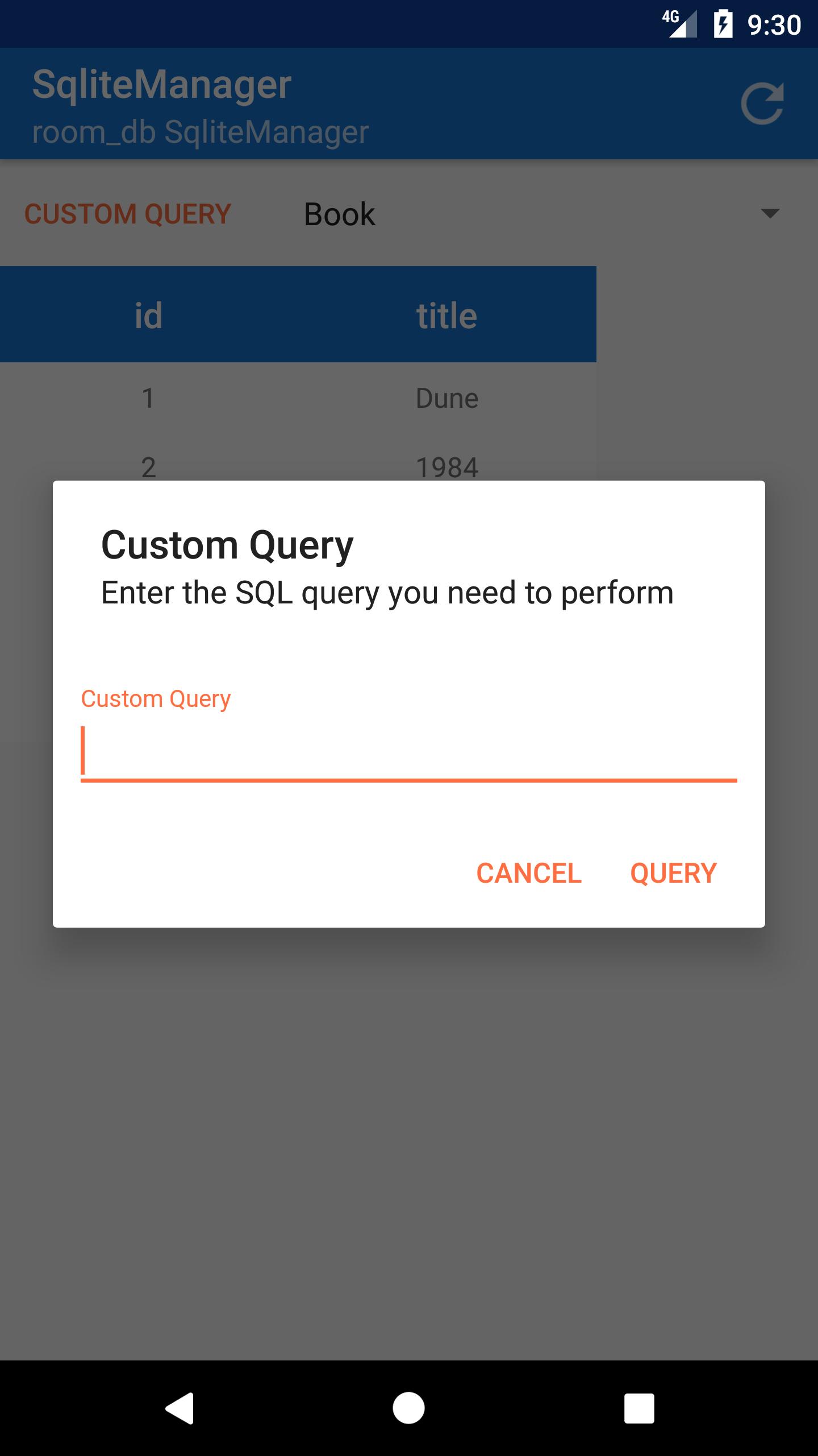 Sqlite Manager Library