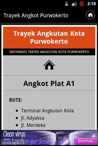 Trayek Angkot Purwokerto