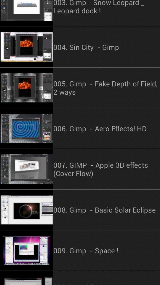 Tutorials for Gimp