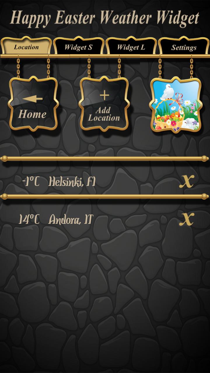 Happy Easter Weather Widget