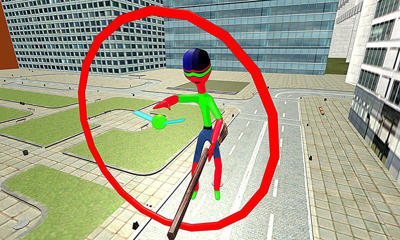 Flying Stick Man Hero:Monster Magic Fight Mystery