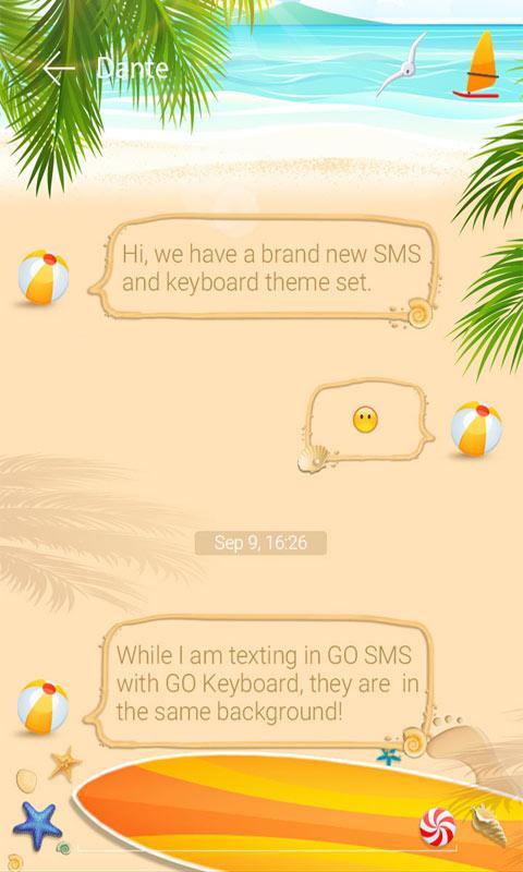 (FREE) GO SMS SUMMER THEME