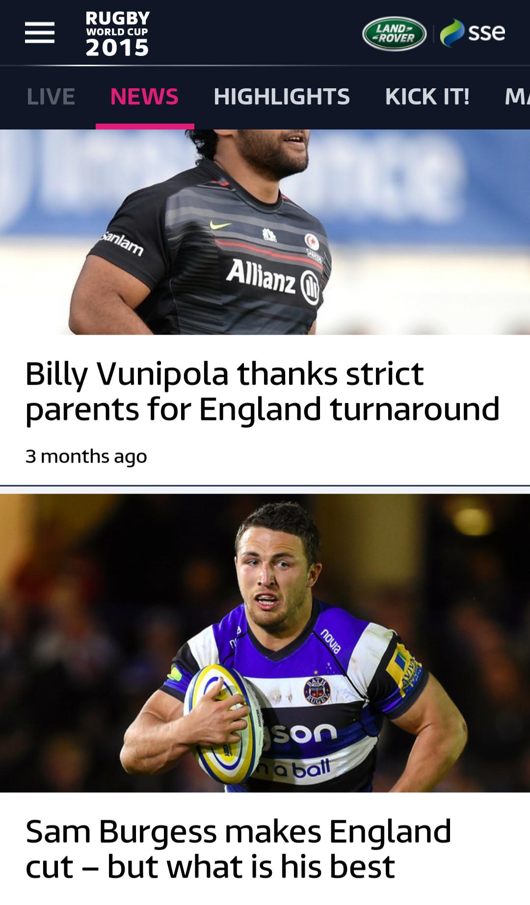 ITV Rugby World Cup 2015