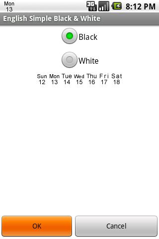 English Simple Black & White