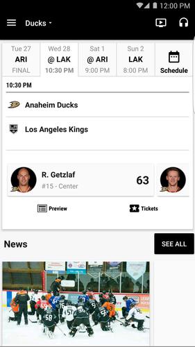 Anaheim Ducks Official App