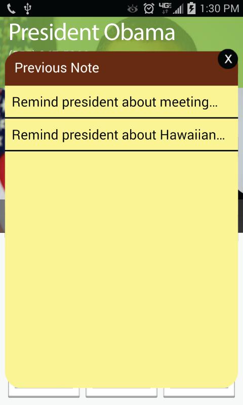 Contact Notes - Caller Brief