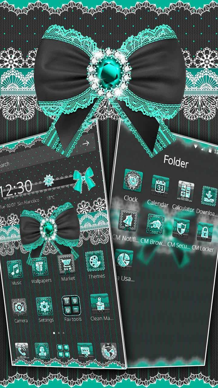 Gleaming Diamond Bow Gravity Theme