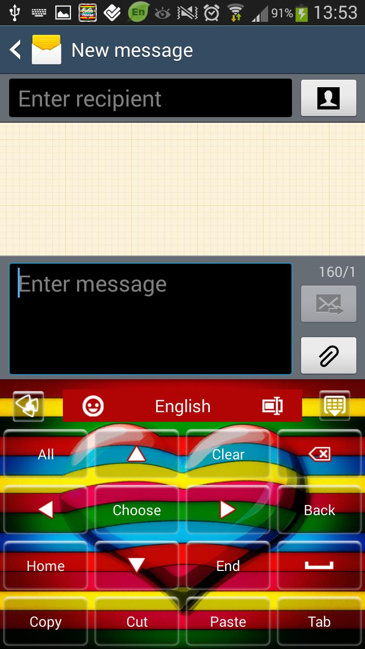 GO Keyboard Color Heart