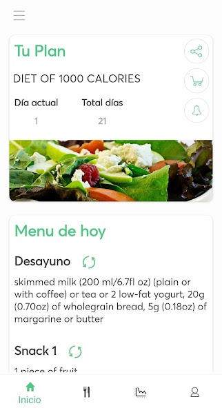 Diets for losing weight