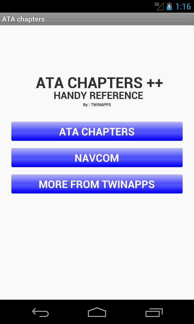 ATA  Chapters