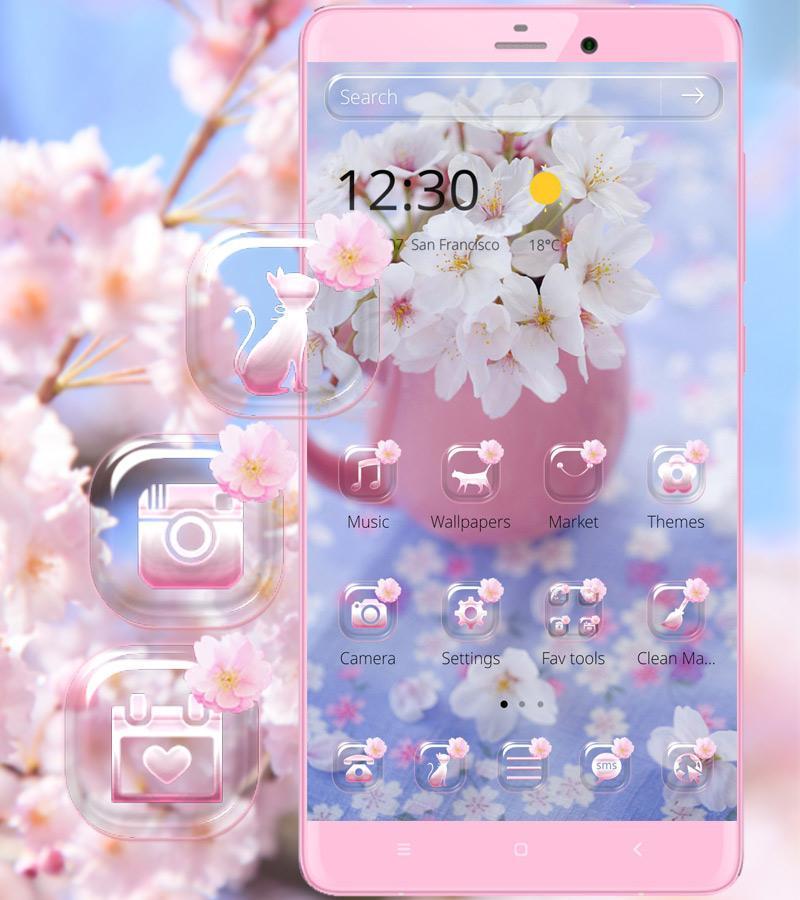Sakura Flower Theme Wallpaper