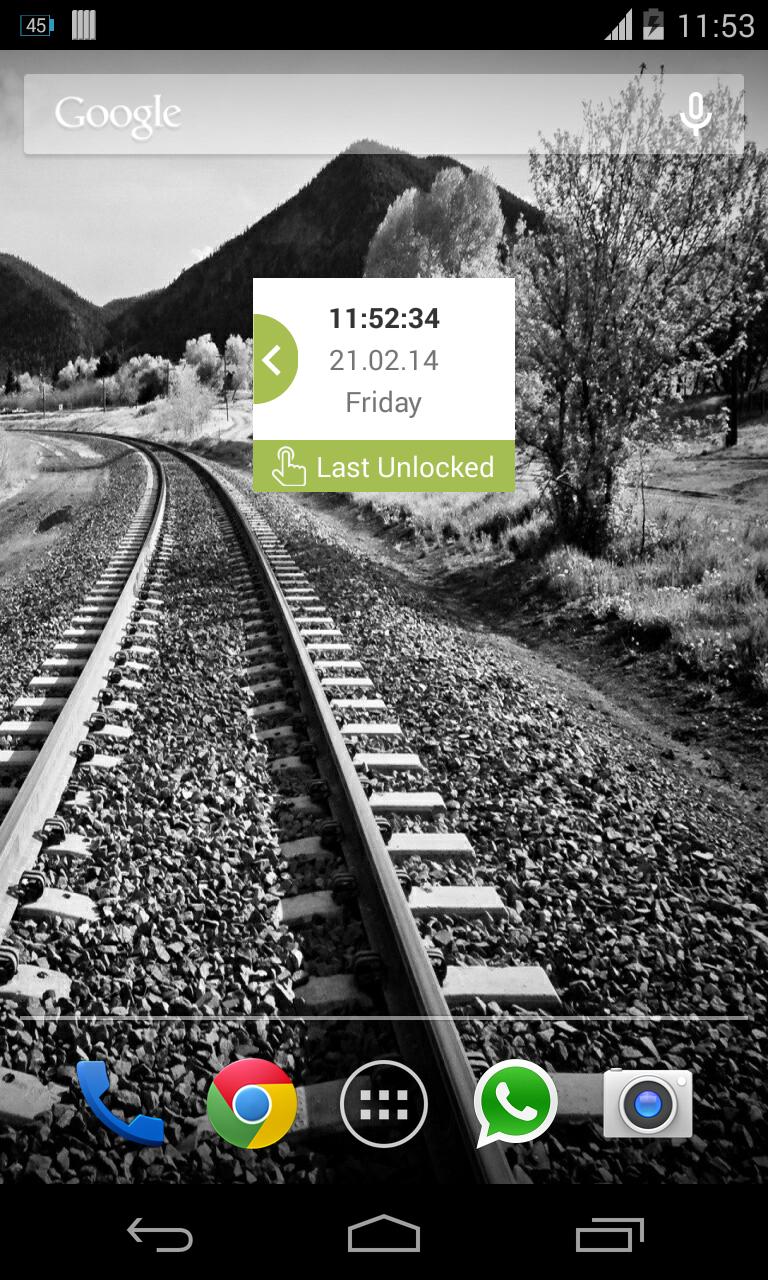 Device Unlock History