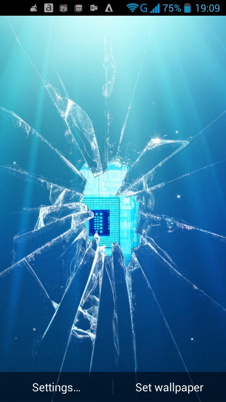 Broken Screen Live Wallpaper