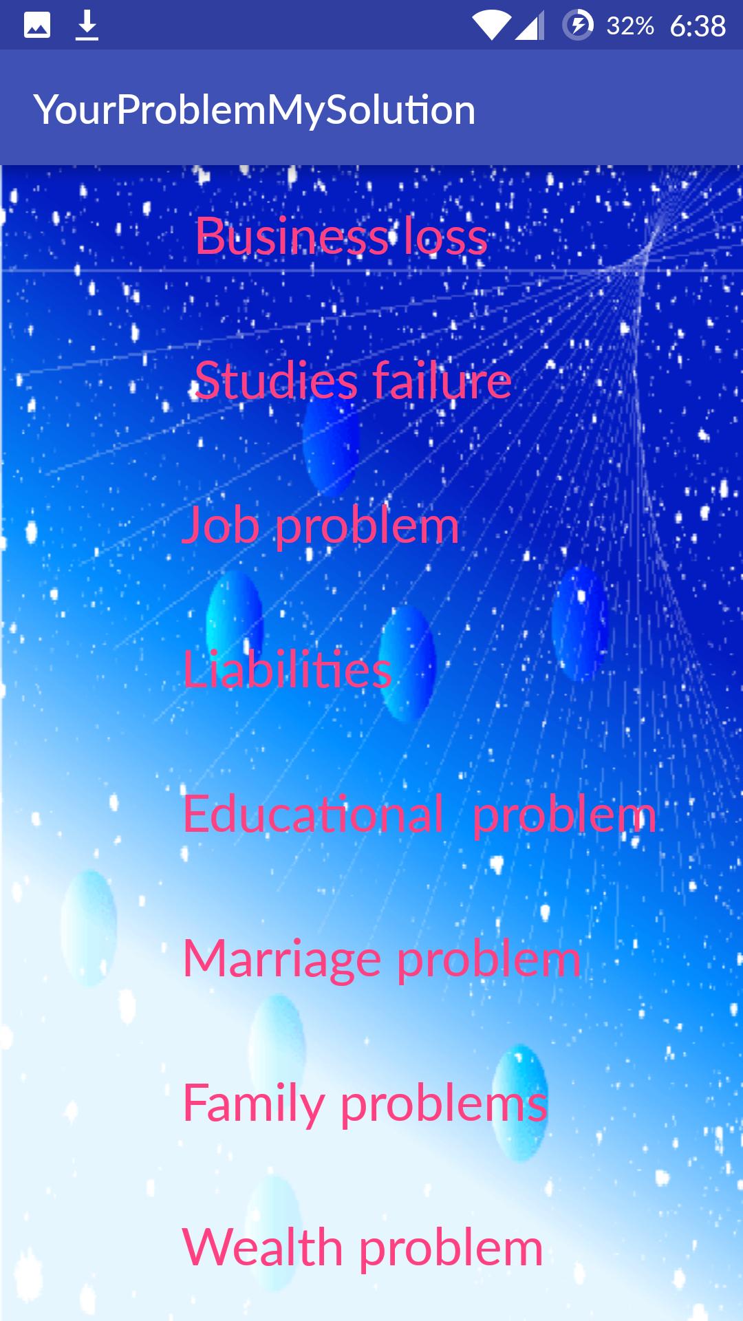 Your Problem My Solution