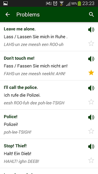 German phrasebook