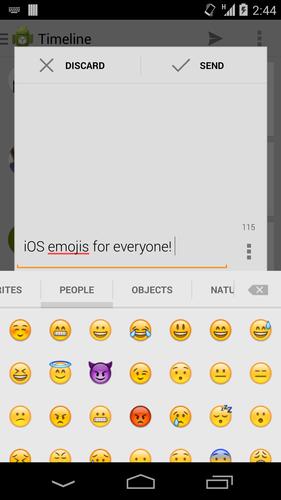 Sliding Emoji Keyboard - iOS