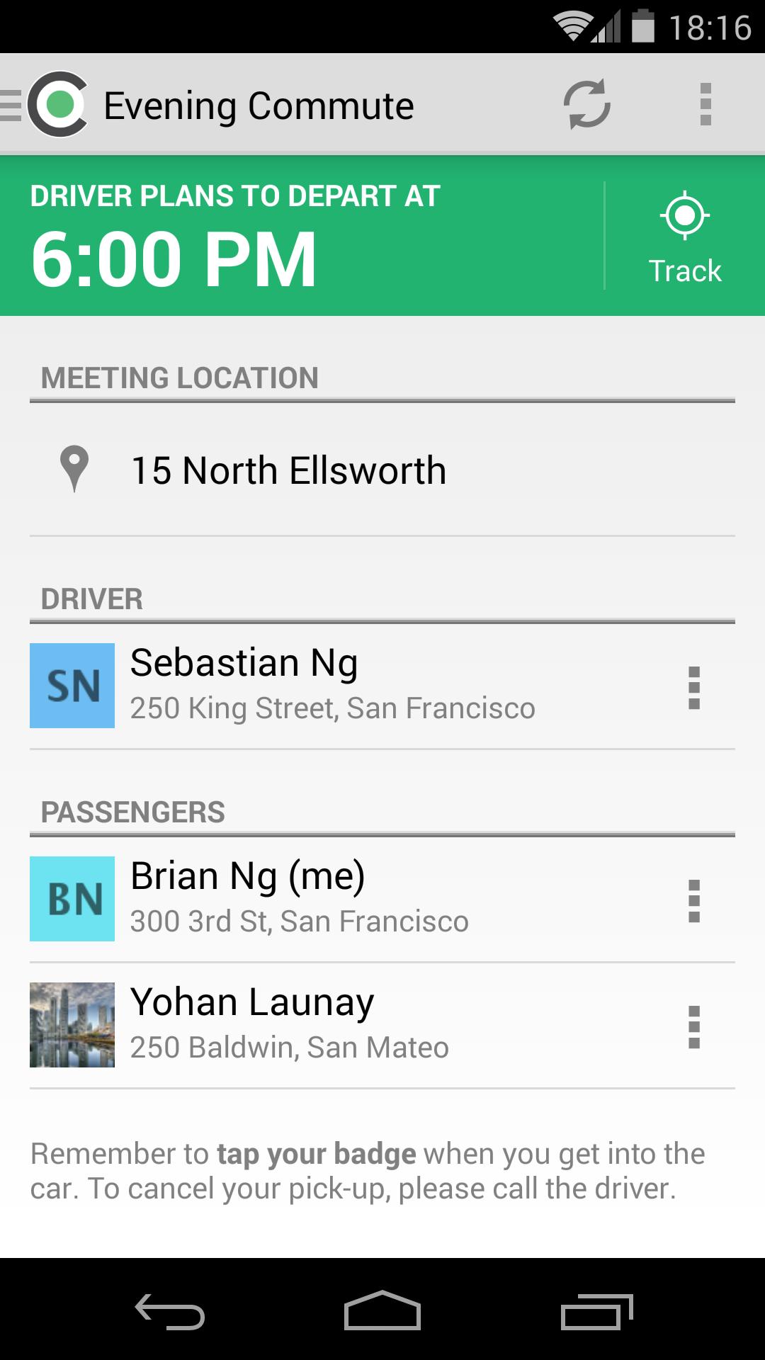 Local Motion Commute