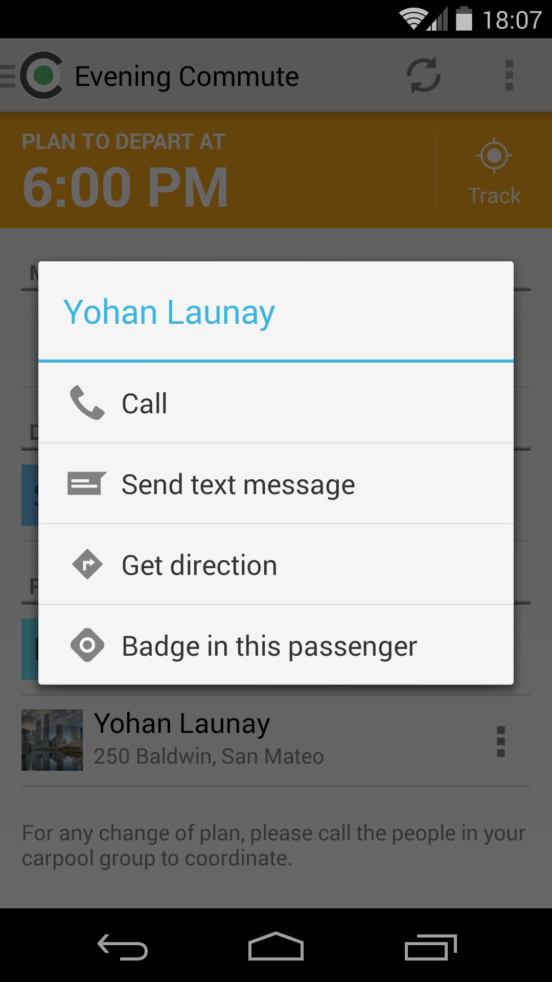 Local Motion Commute