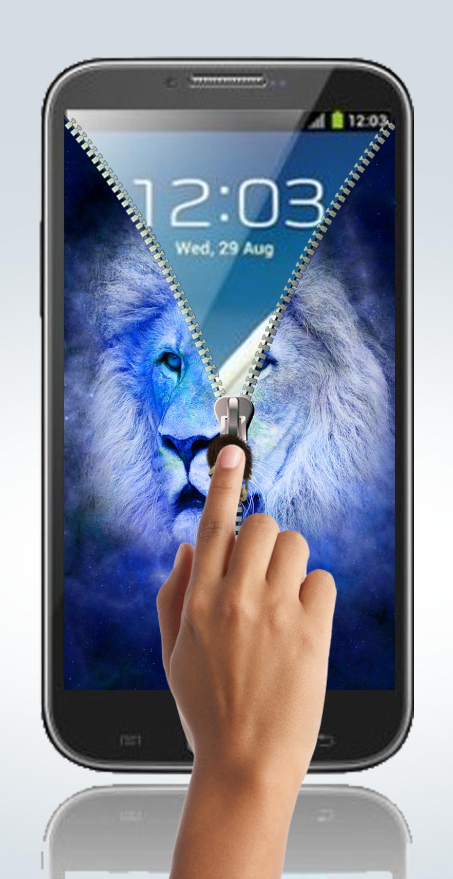 Lion Zip screen lock