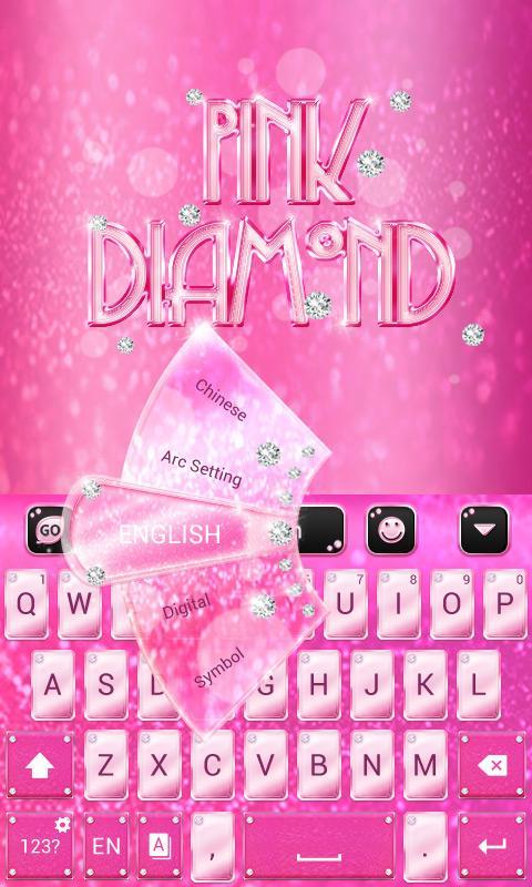 Pink Diamond GO Keyboard Theme