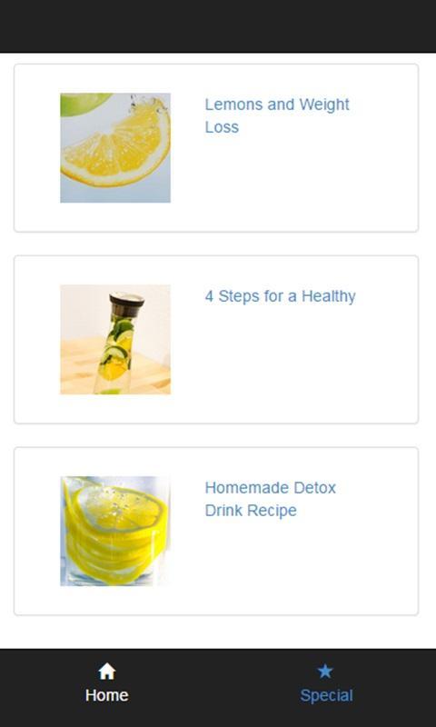 lemon water detox