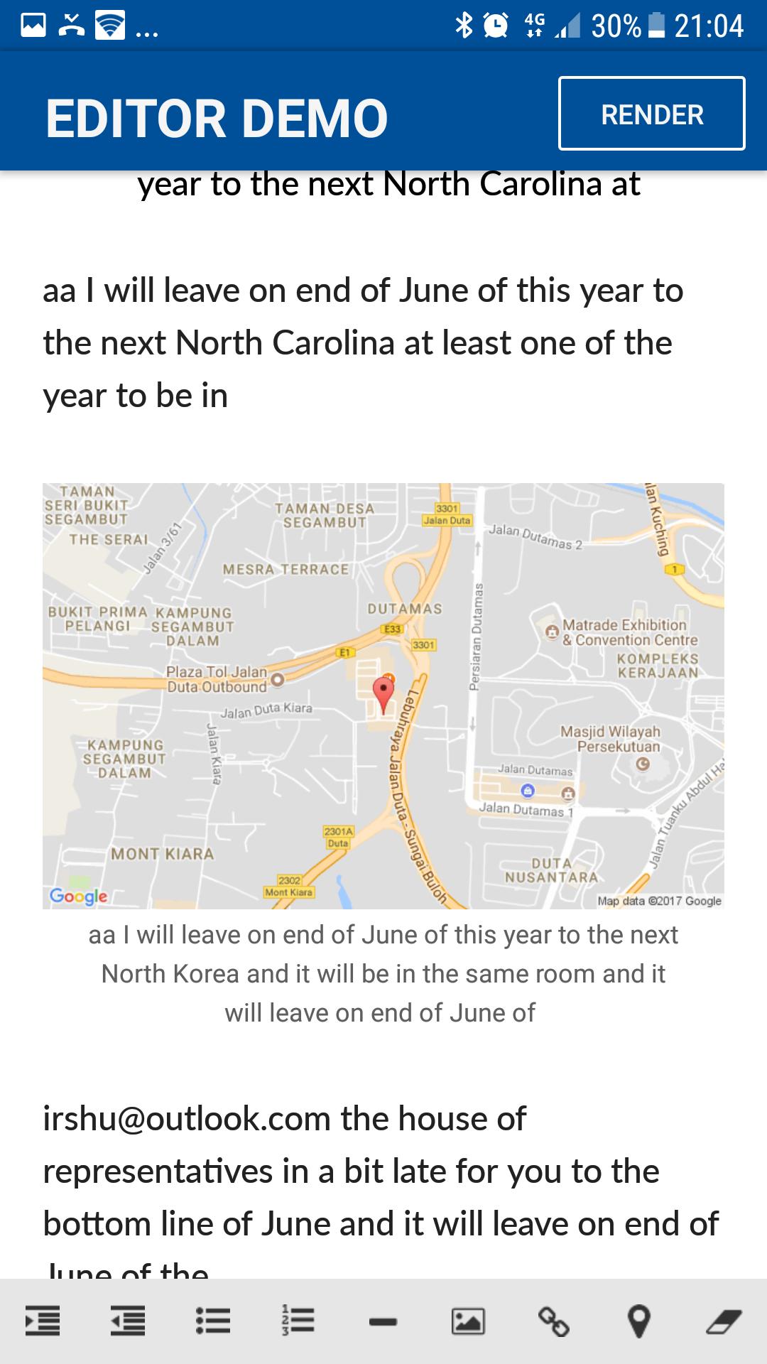 WYSIWYG Editor for Android