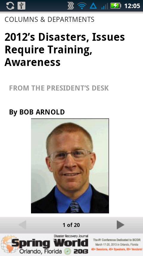 Disaster Recovery Journal