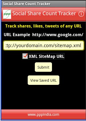 Social Share Count Tracker