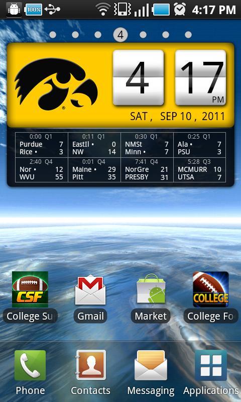 Iowa Hawkeyes Live Clock
