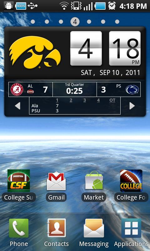 Iowa Hawkeyes Live Clock