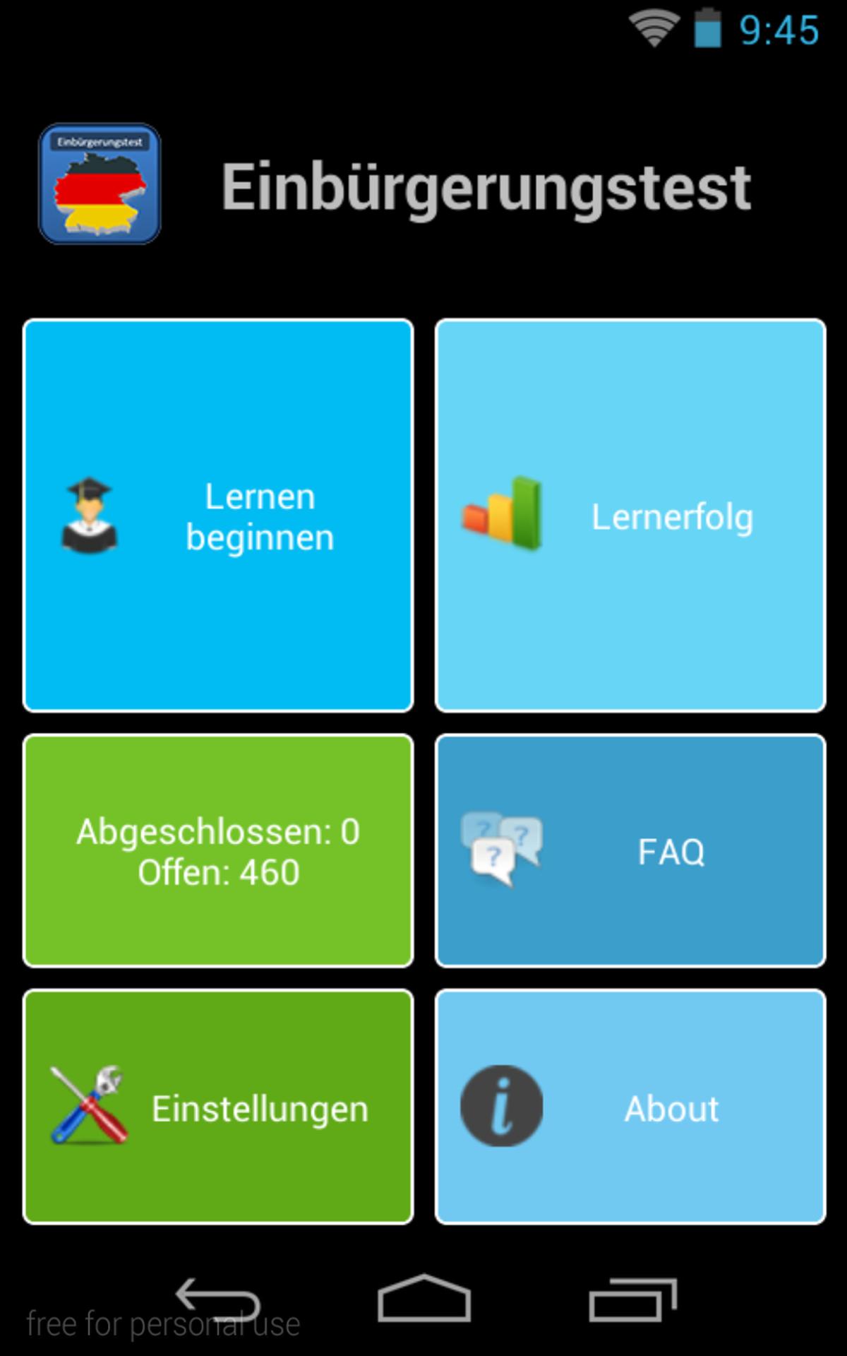 Citizenship Test Germany 2016