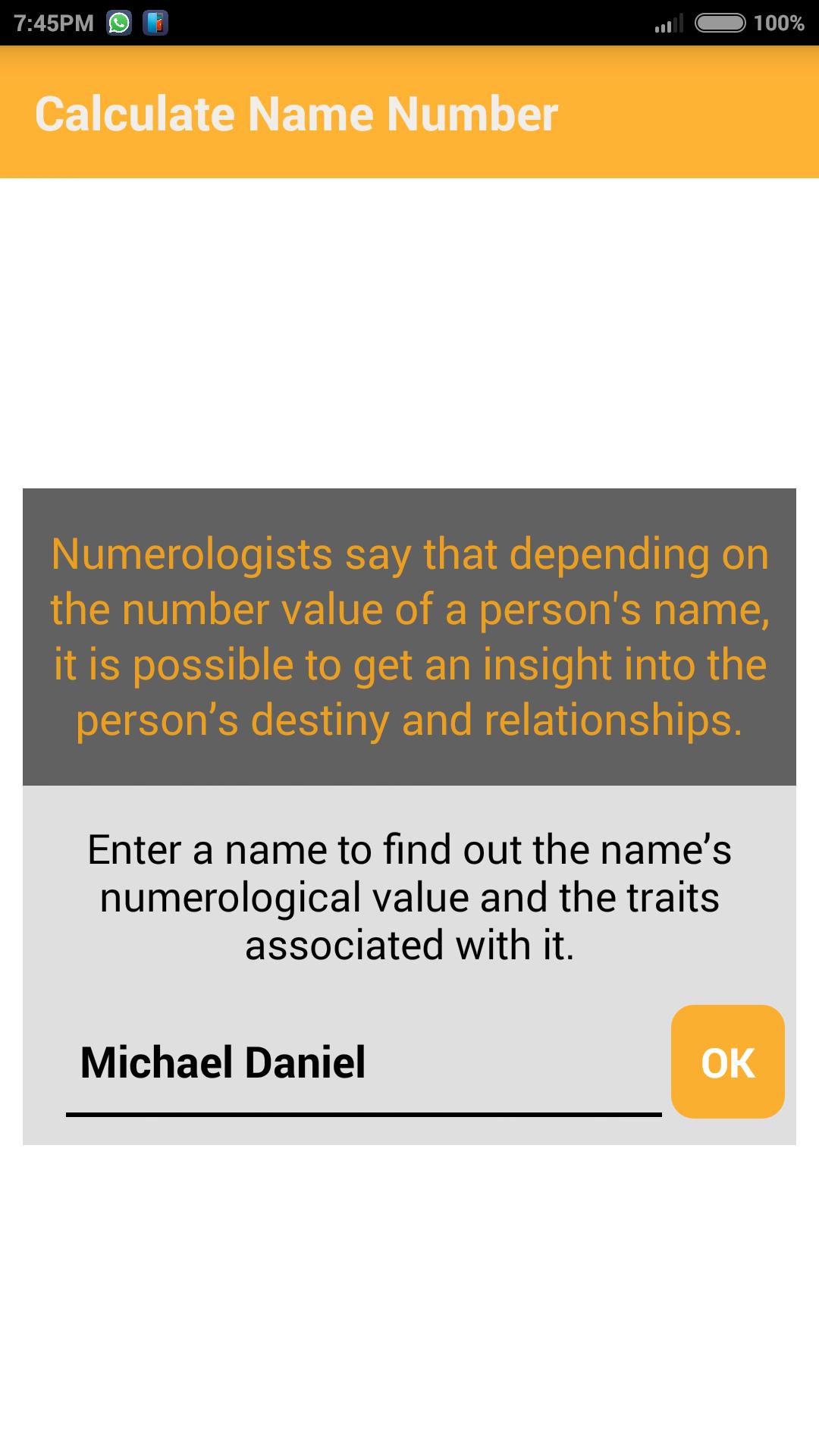 Simple Name Numerology