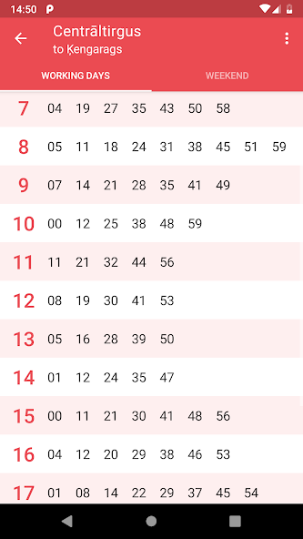 Riga Transport - timetables