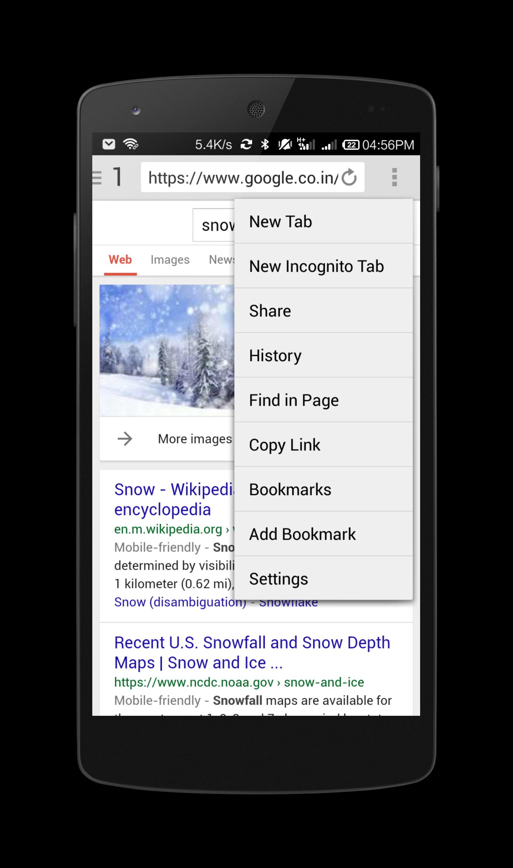 Snowfall Browser