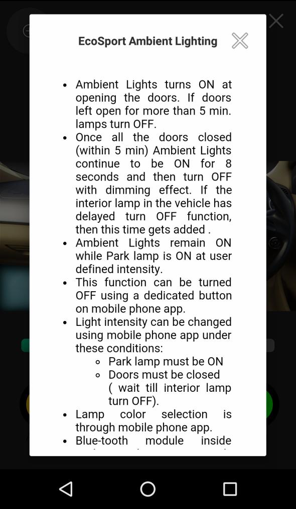 EcoSport Ambient Lighting