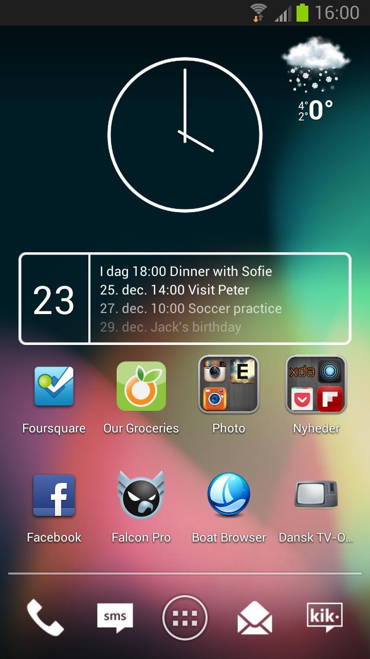 NextFour Agenda Widget