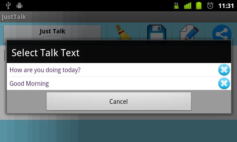 Just Talk - Text to Speech . Read news & blogs