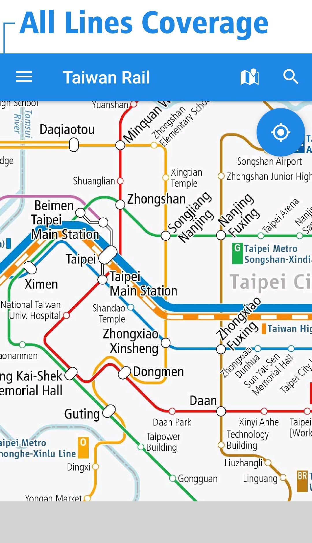 Taiwan Rail Map