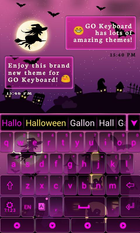 Pink Halloween Keyboard Theme