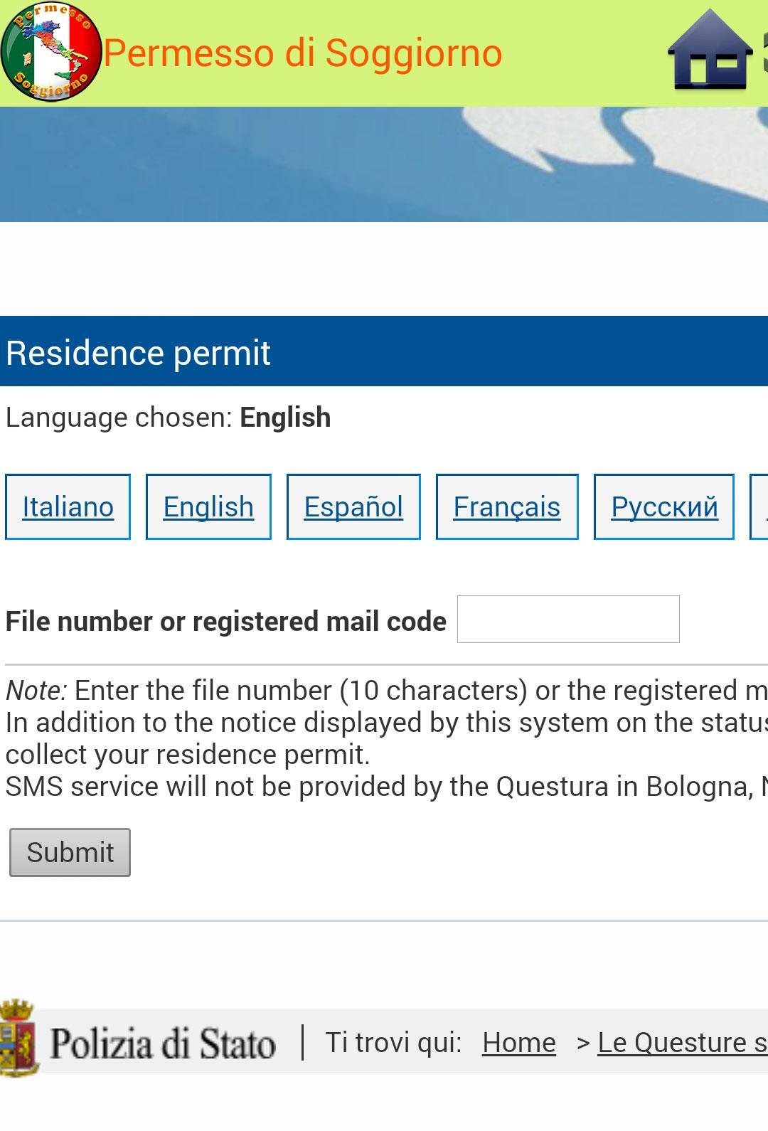 Permesso di Soggiorno