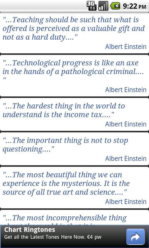 PG Golden Quotes Widget