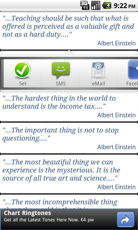 PG Golden Quotes Widget