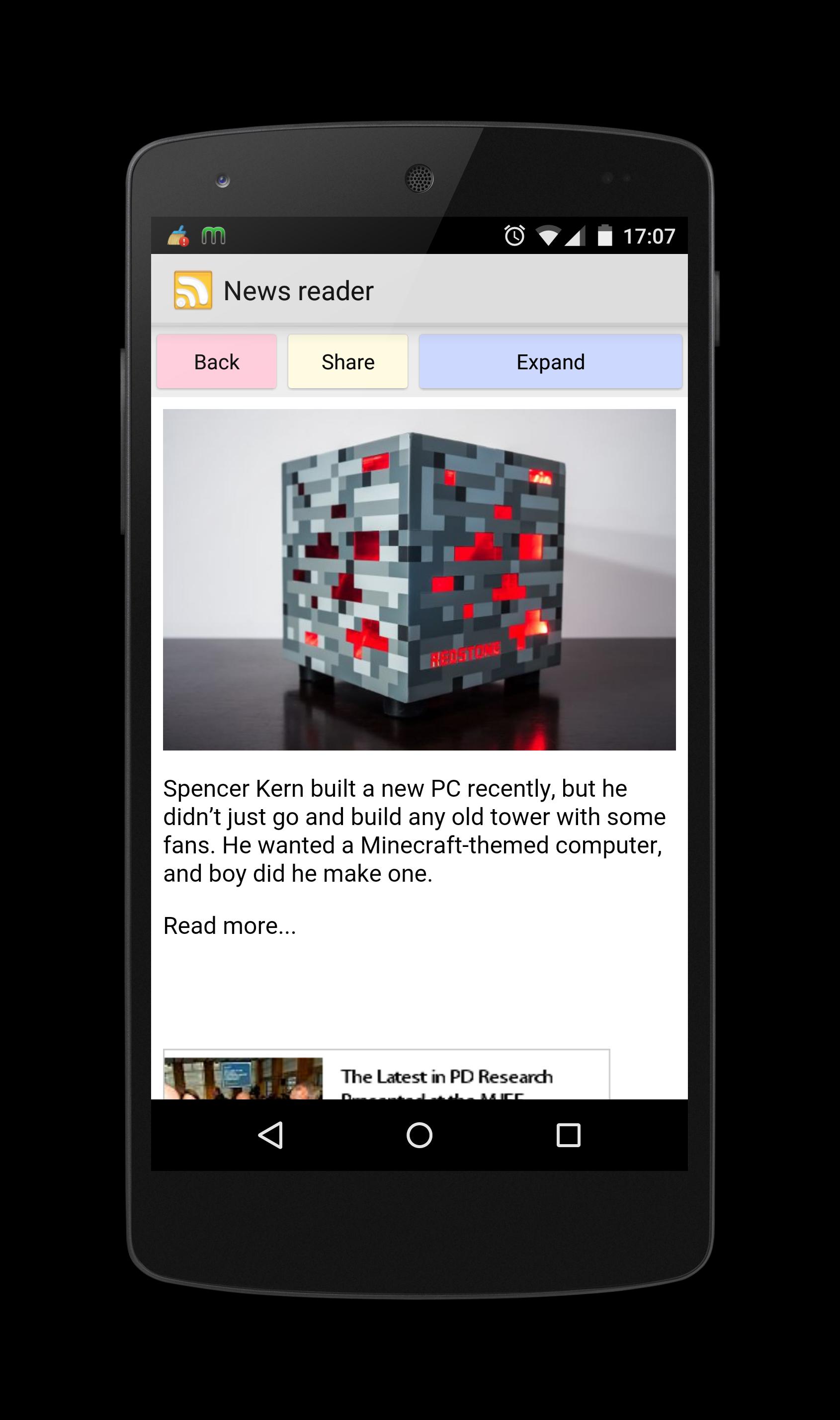news reader rss and widget