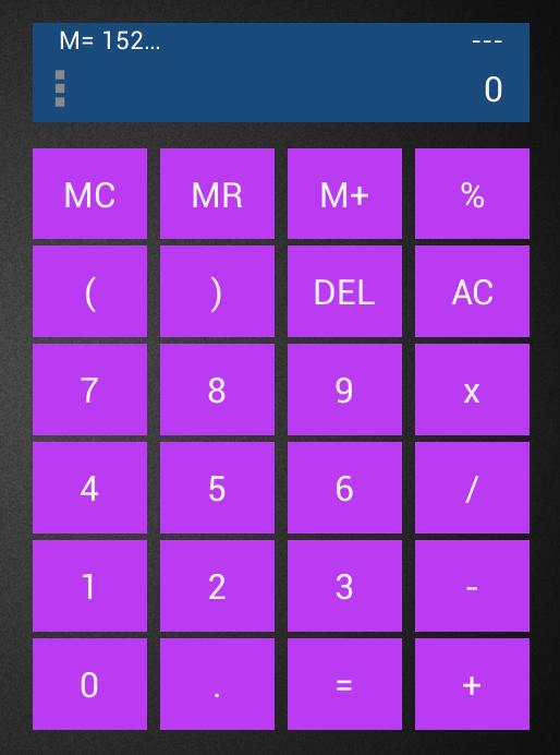 Customizable Calculator Widget