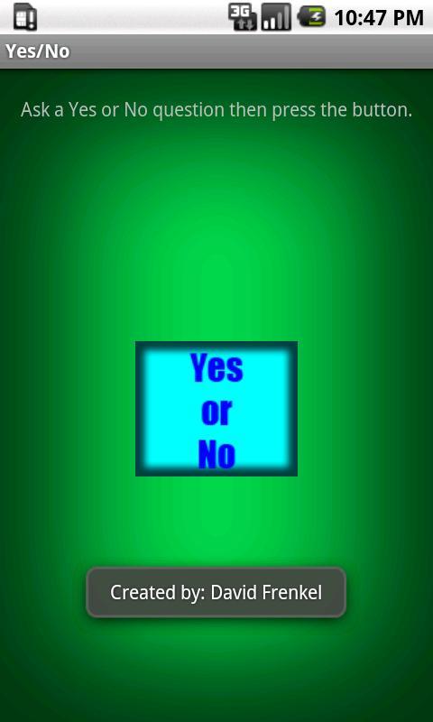 Yes/No