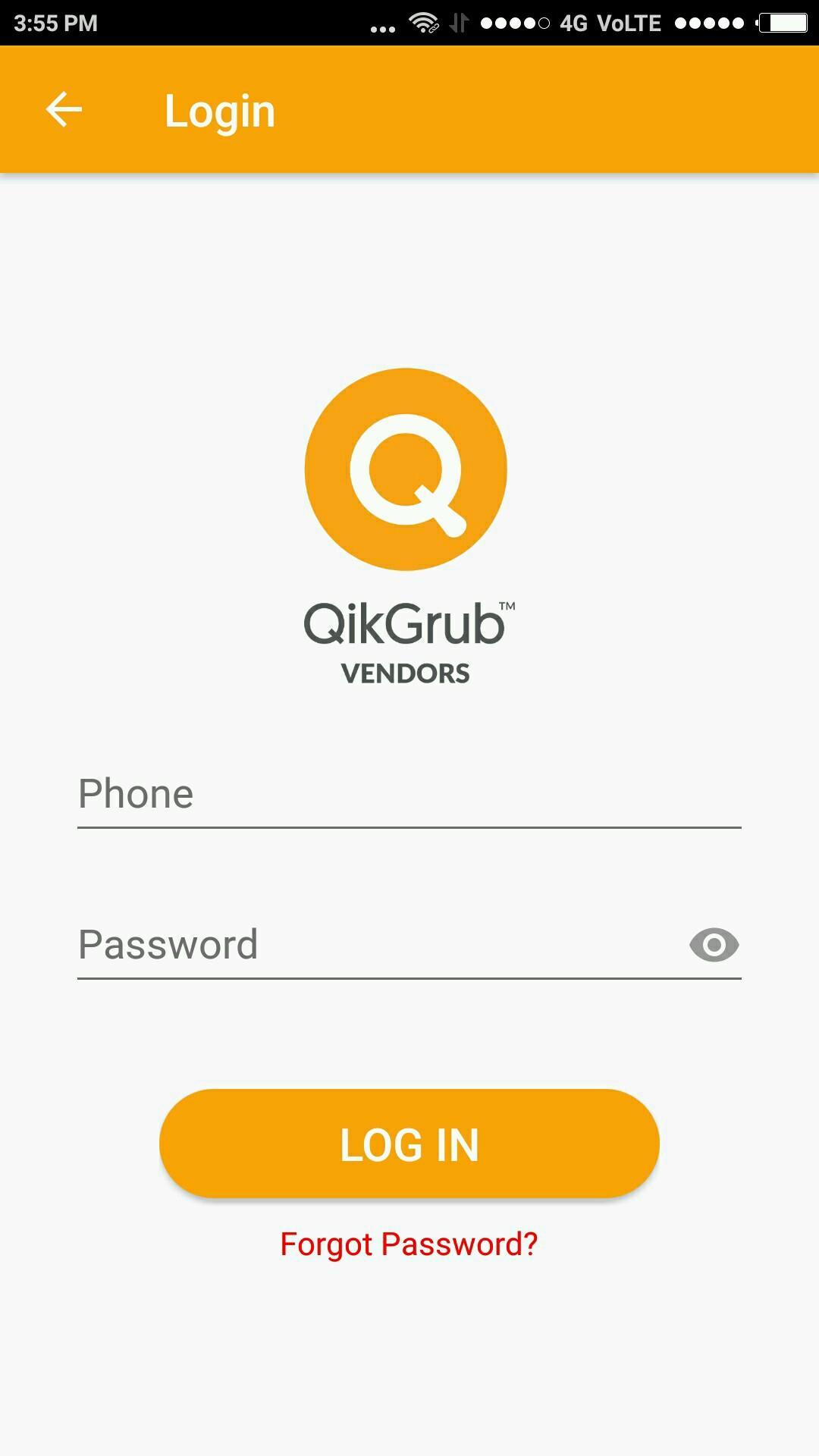 QikGrub Vendor