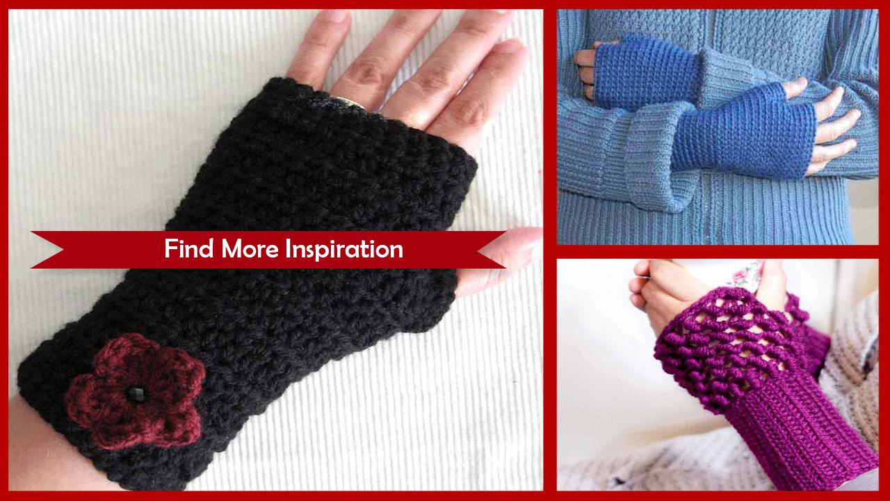 Easy Crochet Fingerless Gloves