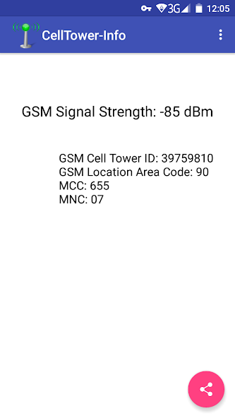 Cell Tower Info and Signal