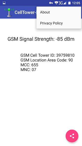 Cell Tower Info and Signal