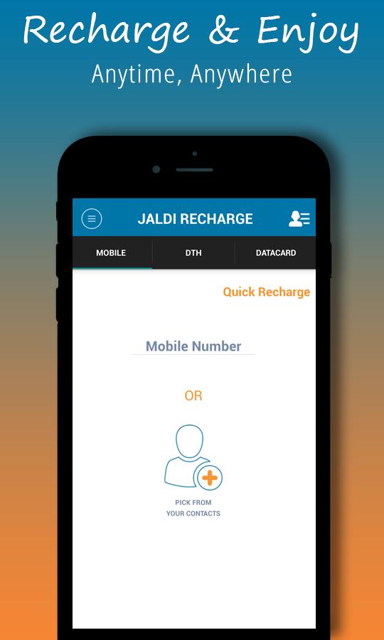 Mobile Recharge,DTH & Datacard